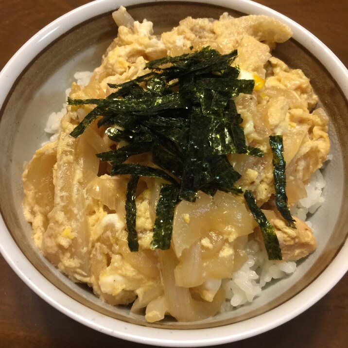 家族分 一度に作る親子丼